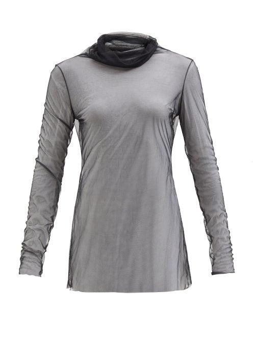 The Row - Fadia Tulle Top - Womens - Black
