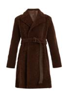 Bottega Veneta Peak-lapel Shearling Coat