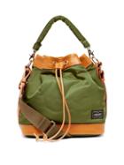 Matchesfashion.com Porter-yoshida & Co. - String Leather-trim Bucket Bag - Womens - Khaki Multi