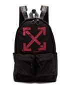 Matchesfashion.com Off-white - Arrows Print Backpack - Mens - Black Pink