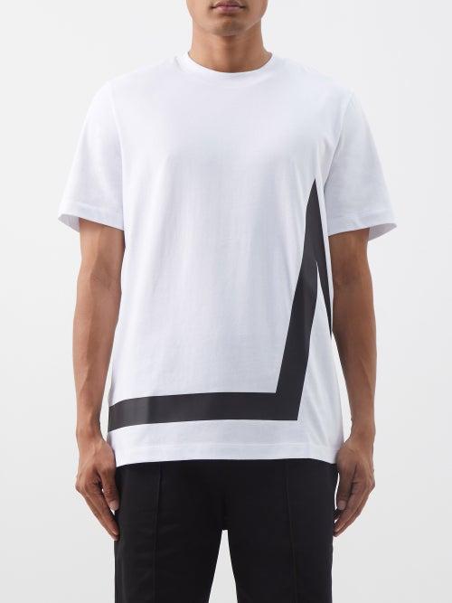 Moncler - M-stripe Cotton-jersey T-shirt - Mens - White