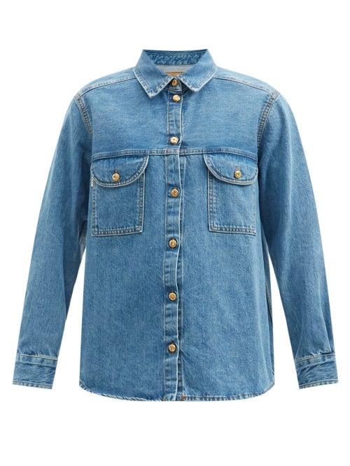 Matchesfashion.com Blaz Milano - Nariida Maya Denim Shirt - Womens - Denim
