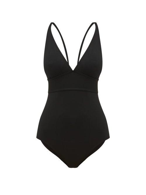 Matchesfashion.com Eres - Larcin Plunge Neckline Swimsuit - Womens - Black