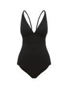 Matchesfashion.com Eres - Larcin Plunge Neckline Swimsuit - Womens - Black