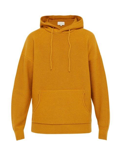 Matchesfashion.com Arj - The Mateau Wool Blend Hooded Sweater - Mens - Orange Gold