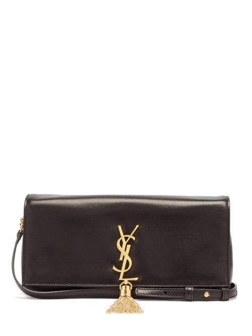 Matchesfashion.com Saint Laurent - Kate Tasselled Leather Cross-body Bag - Womens - Black