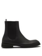 Ladies Shoes The Row - Garden Rubber And Leather Chelsea Boots - Womens - Black