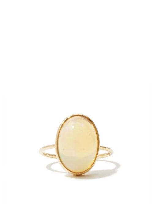 Matchesfashion.com Jade Jagger - Opal & 18kt Gold Ring - Womens - Yellow Gold
