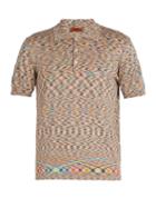 Matchesfashion.com Missoni - Striped Cotton Knit Polo Shirt - Mens - Multi