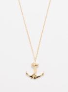 Mateo - Anchor 14kt Gold Necklace - Mens - Yellow Gold