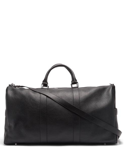 Matchesfashion.com Bottega Veneta - Grained-leather Holdall - Mens - Black Silver