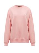 Matchesfashion.com Acne Studios - Fairview Face Cotton Sweatshirt - Womens - Light Pink