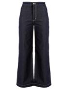 Bliss And Mischief Arrow High-waist Wide-leg Jeans
