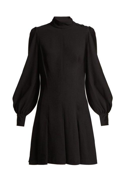 Matchesfashion.com Proenza Schouler - Long Sleeved Crepe Dress - Womens - Black
