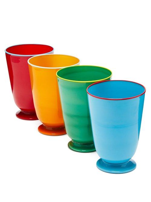 Matchesfashion.com La Doublej - Set Of 4 Murano Glasses - Womens - Multi