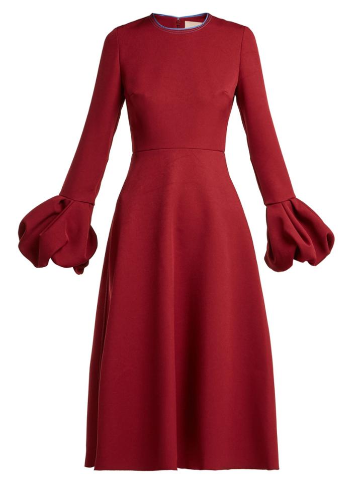 Roksanda Aylin Bell-sleeve Cady Dress