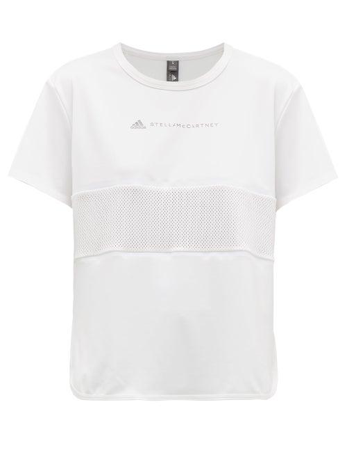 Matchesfashion.com Adidas By Stella Mccartney - Run Loose Fit Technical T Shirt - Womens - White