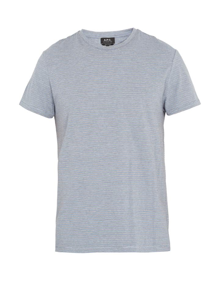 A.p.c. Striped Cotton T-shirt