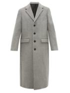 Matchesfashion.com Joseph - Single Breasted Wool & Cashmere Blend Overcoat - Mens - Grey