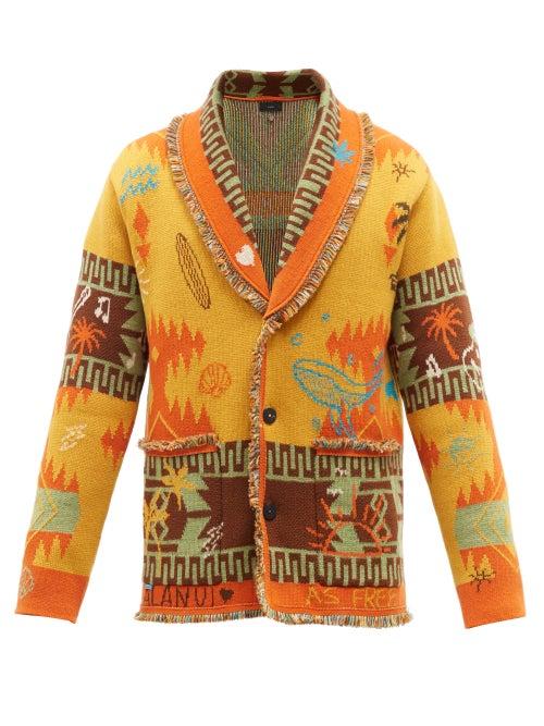 Alanui - Summer Vibes Fringed-wool Cardigan - Mens - Multi
