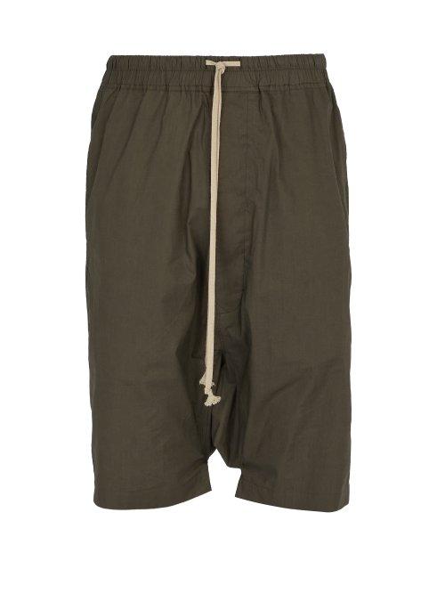 Matchesfashion.com Rick Owens Drkshdw - Pods Cotton Shorts - Mens - Dark Brown