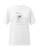 Matchesfashion.com Vetements - Love Is. A Modern World Cotton-jersey T-shirt - Womens - White