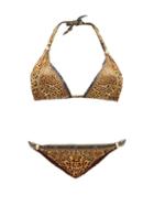 Matchesfashion.com Camilla - Leopard-print Triangle Bikini - Womens - Leopard