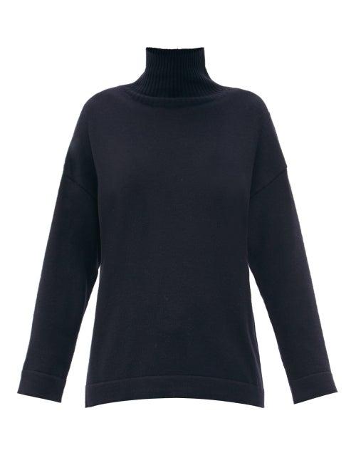Matchesfashion.com Max Mara Leisure - Lancia Sweater - Womens - Navy