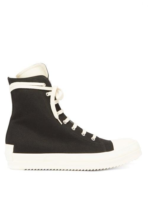 Matchesfashion.com Rick Owens Drkshdw - Scarpe Canvas High-top Trainers - Mens - Black White