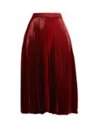 Christopher Kane High-rise Pleated Lam Skirt