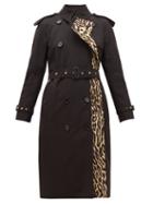 Matchesfashion.com Burberry - Bridstow Leopard-print Cotton Trench Coat - Womens - Leopard