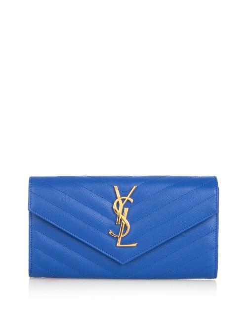 Saint Laurent Monogram Quilted-leather Wallet