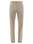 Ludovic De Saint Sernin - High-rise Wool Slim-leg Trousers - Mens - Beige