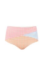 Matchesfashion.com Marysia - Sagaponack High Rise Gingham Bikini Briefs - Womens - Multi