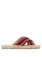 Matchesfashion.com Guanabana - Woven Crossover Strap Sandals - Mens - Multi