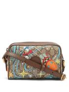 Matchesfashion.com Gucci - Donald Duck-print Mini Gg Supreme Cross-body Bag - Womens - Brown Multi