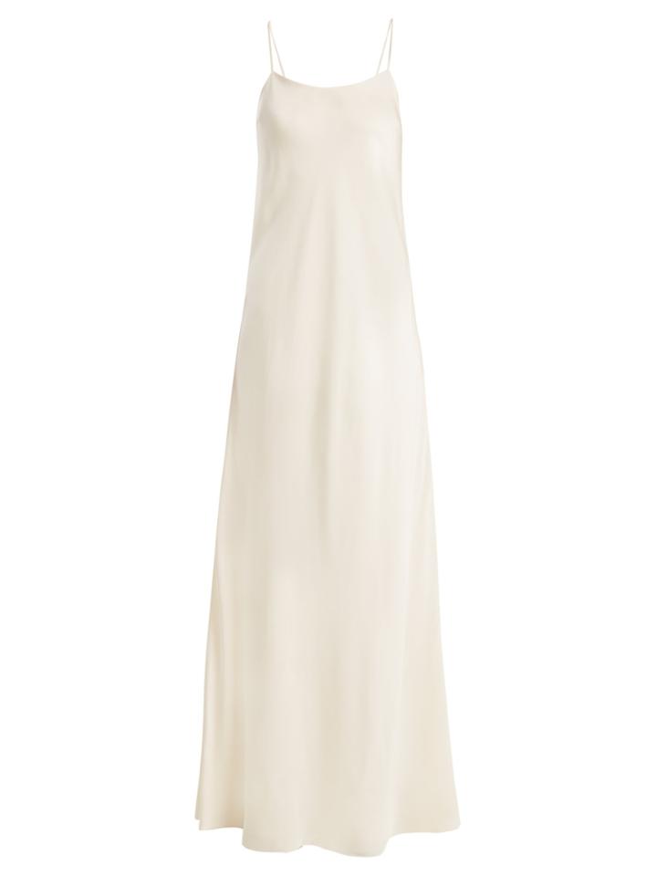 The Row Ebbons Round-neck Silk Gown