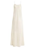 The Row Ebbons Round-neck Silk Gown