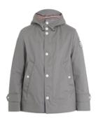 Matchesfashion.com Moncler - Hooded Cotton Canvas Raincoat - Mens - Grey