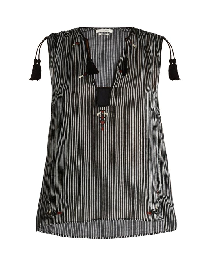 Isabel Marant Étoile Judith Striped Cotton Top