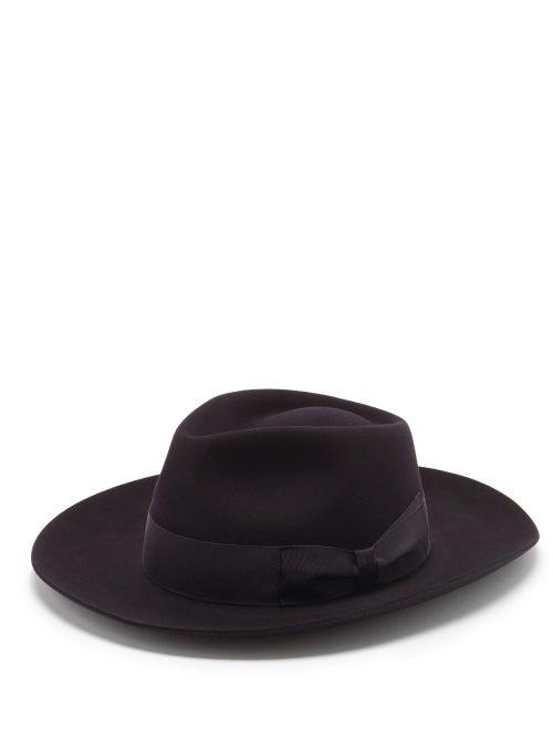 Matchesfashion.com Lock & Co. Hatters - Stafford Escorial-wool Fedora - Mens - Navy