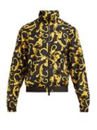 Matchesfashion.com Versace - Baroque Print Track Top - Womens - Black Multi