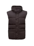 Matchesfashion.com Gucci - Hooded Logo Jacquard Down Quilted Gilet - Mens - Black