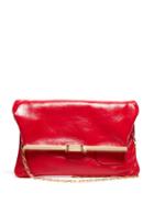 Matchesfashion.com Bienen-davis - Pm Fold Over Leather Clutch Bag - Womens - Red