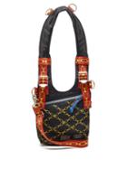 Matchesfashion.com Aries - X Porter Chain-print Harness-strap Bag - Womens - Black Multi