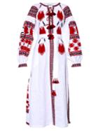 Vita Kin Birds Embroidered Linen Midi Dress