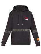 Matchesfashion.com Heron Preston - Reflective Tape Hooded Sweatshirt - Mens - Black Multi
