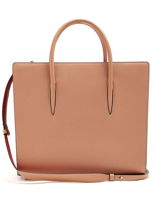 Matchesfashion.com Christian Louboutin - Paloma Large Leather Tote - Womens - Nude
