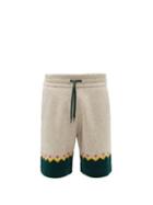 Matchesfashion.com Burberry - Gunley Fair-isle Wool Shorts - Mens - Beige