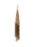 Matchesfashion.com Hillier Bartley - Fringed Silk Scarf Charm - Womens - Gold